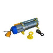 Лебедка электрическая  300/600кг 100/50м с канатом 380В 24м/мин алюминиевый корпус TOR KCD (TSA)