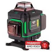 Комплект лазерного уровня AMO LN 4D-360-7 и рулетка AMO R303