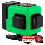 Комплект лазерного уровня AMO LN 3D-360-3 и рулетка AMO R303
