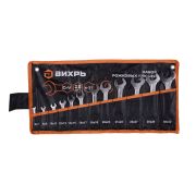 Набор рожковых ключей Вихрь 12 шт. 6 - 32, в чехле