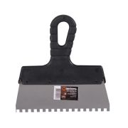 Шпатель ВИХРЬ 6х6 мм, зубчатый, нержавейка, пластик, 200мм