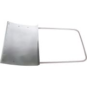 Движок для уборки снега алюминиевый, 755 х 505 х 1240 мм, стальная рукоятка, Сибртех