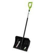 Лопата для уборки снега, полипропилен, 535х375х1400, стальной черенок, BASE Palisad